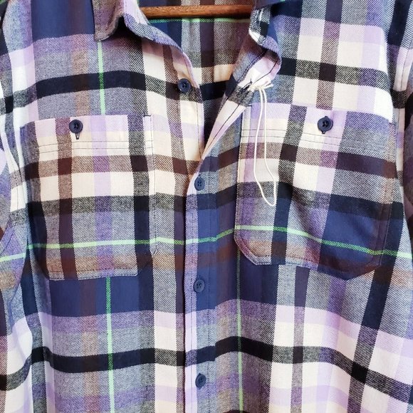 Alpine Design Button Down Flannel Shirt Medium Multicolor Plaid - Picture 7 of 15